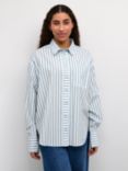 KAFFE Jerrie Stripe Shirt, Celestial Blue/Multi