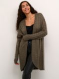 KAFFE Emria Knit Cardigan, Major Brown