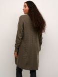 KAFFE Emria Knit Cardigan, Major Brown