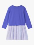 Hatley Kids' Sequin Butterfly Cotton Dress, Royal Blue