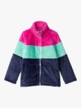 Hatley Kids' Colour Block Fleece Jacket, Patriot Blue