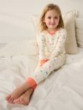 Hatley Kids' Charms Organic Cotton Pyjamas, Cream