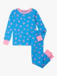 Hatley Kids' Glitter Stars Pyjamas, Blithe