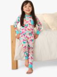 Hatley Kids' Photo Horses Bamboo Pyjama Set, Cami Lace