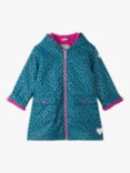 Hatley Kids' Peplum Waterproof Rain Jacket, Moroccan Blue