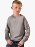 Angel & Rocket Kids' Long Sleeve Tee, Taupe