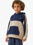 Angel & Rocket Kids' Hayden Blue Colour Block Hoodie, Blue