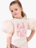 Angel & Rocket Kids' Heidi Rock Chic T-Shirt, Blush