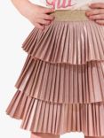 Angel & Rocket Kids' Lucile Metallic Pleated Skirt, Copper