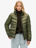 Superdry Fuji Quilted Padded Jacket, Dusty Olive Green