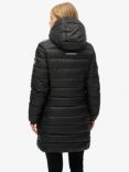 Superdry Hooded Fuji Mid Padded Jacket, Black