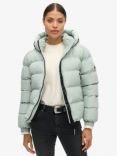 Superdry Hooded Sports Puffer Jacket, Puritan Grey