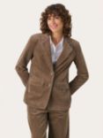 Part Two Leni Corduroy Blazer, Walnut