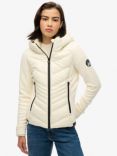 Superdry Hooded Storm Fleece Jacket, Off White