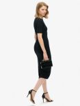 Superdry Short Sleeve Midi Jersey Dress, Black