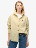 Superdry Chunky Organic Cotton Corduroy Overshirt, Birch