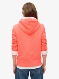 Superdry Cooper Logo Hoodie, Pastelline Coral