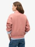 Superdry Essential Half Zip Sweatshirt, Ash Rose