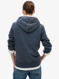 Superdry Essential Logo Half Brushed Hoodie, Richest Navy