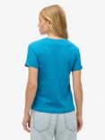 Superdry Outdoor Graphic Organic Cotton T-Shirt, Azure Teal