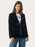 Part Two Loretta Velvet Blazer, Navy