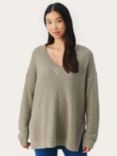 Part Two Fabianne Pointelle Organic Cotton Jumper, Vetiver