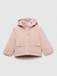 Mango Kids' Vega Hooded Jacket, Pink