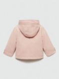 Mango Kids' Vega Hooded Jacket, Pink