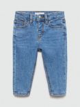 Mango Baby Diego Denim Skinny Jeans, Open Blue