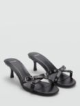 Mango Tina Strappy Sandals, Black