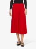 Sisters Point Malou Pleated Midi Skirt, Ruby