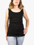 Bshirt Organic Cotton Blend Plain/Spot Lift The Flap Breastfeeding Maternity Vest Top, Pack of 2