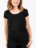 Bshirt Organic Cotton Blend Lift The Flap Breastfeeding Maternity T-Shirt & Vest Top Set