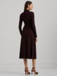 Lauren Ralph Lauren Brayelle Twist Knot Dress, Pinot Noir