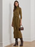 Lauren Ralph Lauren Vaureen Long Sleeve Dress, Honey Tan