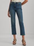 Lauren Ralph Lauren High Rise Straight Jeans, Dusk Indigo Wash