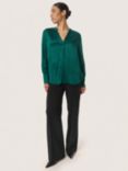 Soaked In Luxury Evaline Long Sleeve Top, Rain Forest