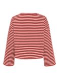 Soaked In Luxury Neo Boxy Stripe Top, Russet/White