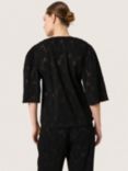 Soaked In Luxury Raye Floral Lace Blouse, Black