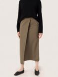 Soaked In Luxury Bea Wrap Skirt, Morel