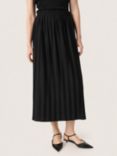 Soaked In Luxury Sivone Plisse Skirt, Black