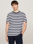 Tommy Hilfiger Stripe Pocket Tee, Desert Sky/White