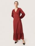 Soaked In Luxury Ioana Maxi Dress, Russet