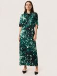 Soaked In Luxury Miria Twist Knot Neck Midi Dress, Rain Forest/Multi