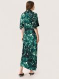 Soaked In Luxury Miria Twist Knot Neck Midi Dress, Rain Forest/Multi