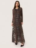 Soaked In Luxury Varine Animal Print Dress, Multi