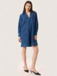 Soaked In Luxury Zianna Denim Dress, Medium Blue