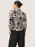 Soaked In Luxury Neo Print Top, Black/White