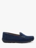 Hotter Jetty Wide Fit Suede Quilted Loafers