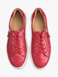 Hotter Chase II Leather Trainers, Salsa